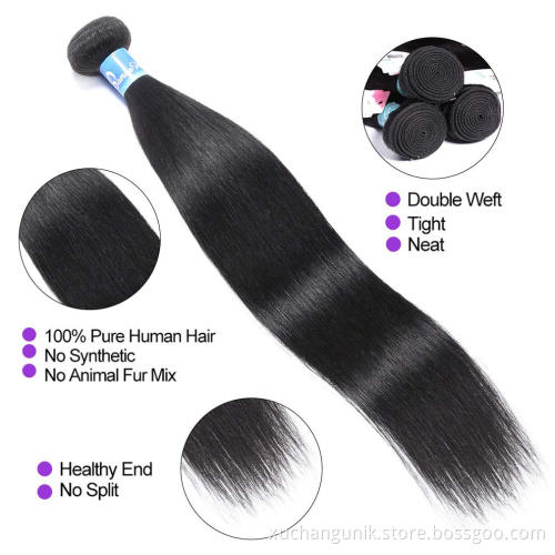 Virgin Cuticle Aligned Hair Wholesale Unprocessed Raw Straight Human Hair Bundles Peruvian Hair Weave Bundles Cheap 10a Grade